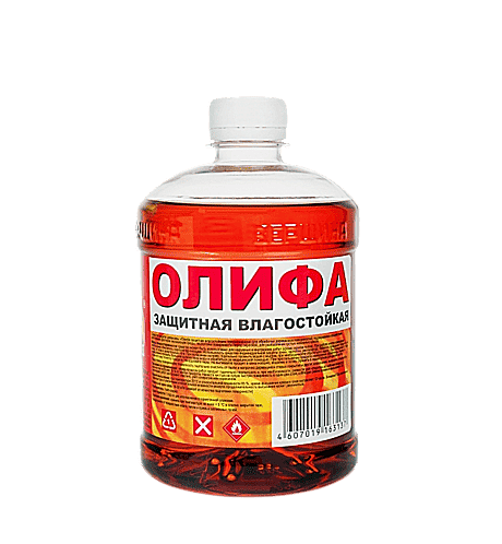 Олифа защитная влагостойкая 0,5л. (пэт/т;20шт) Вершина СПб