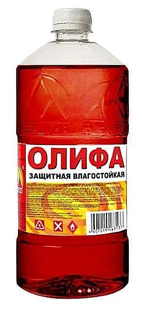 Олифа защитная влагостойкая 1,0л. (пэт/т;12шт) Вершина СПб