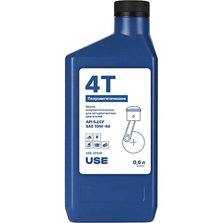ЧЗ_Масло USE 4-х тактное полусинтетика SAE 10W-40 0.6 л