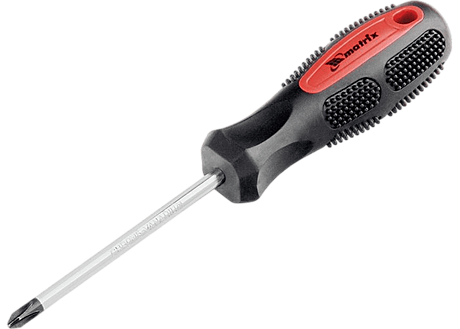 Отвертка Anti-Slip, PH2 х 150 мм, CrV, двухкомп. рукоятка// Matrix