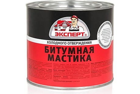 Мастика битумная (2л/1,8кг) Эксперт