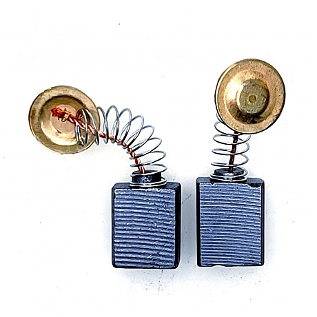 Щетки угольные для ШТЕРН AG 230L 2000Вт  8х14,5х18 пружина пятак-круг большой (511)