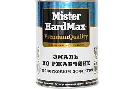 Эмаль антикорр. молотковая на ржавчину Шоколадная (БАН 0,8 КГ)