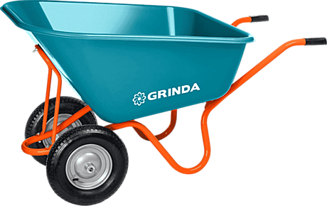 GRINDA GP-1,кузов увел.объема 260л,г/п 120 кг,ударопрочный пластик,тачка содовая PROLine