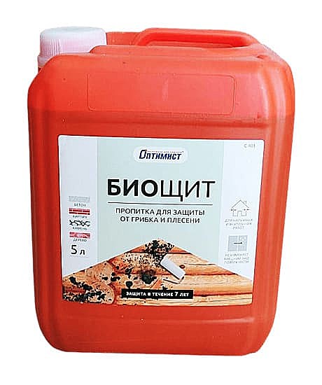 Оптимист Пропитка Биощит для наруж. и внутр. работ 5л. C401