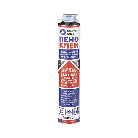 Пено-клей полиуретановый профессиональный многоцелевой MasterTeks ProfiMaster 815г