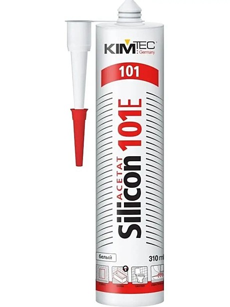 Белый силикон КимТек 101Е 280мл (20шт.; Германия)