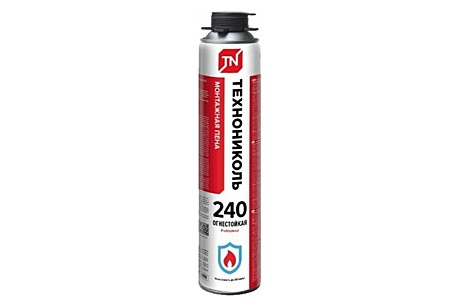 Пена монтажная ТЕХНОНИКОЛЬ 240 PROFESSIONAL ОГНЕСТОЙКАЯ 12*950 гр.
