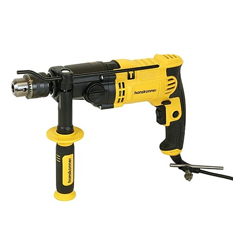 Дрель удар. Hanskonner, 1000Вт, 0-1100/3000 об, патрон 13мм, ДВЕ СКОРОСТИ, кабель 4