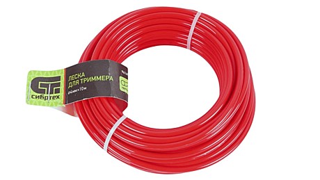 Леска для триммера круглая, 4,0 мм х 10 м, Россия// Сибртех