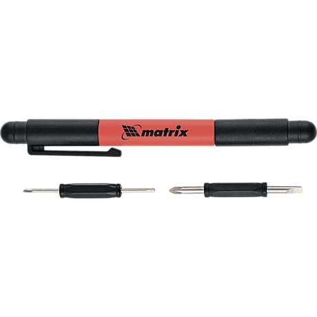 Ручка-отвертка с комбинированными битами для точных работ, PH0, PH000, SL1.5, SL3 CrV// Matrix