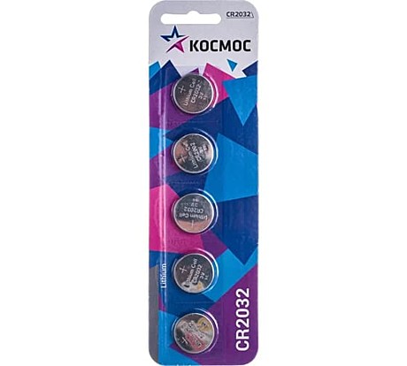 КОСМОС Элемент питания CR CR2032 5xBL