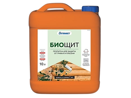 Оптимист Пропитка Биощит для наруж. и внутр. работ 10л. C401