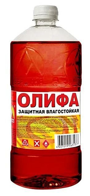 Олифа защитная влагостойкая 1,0л. (пэт/т;12шт) Вершина СПб