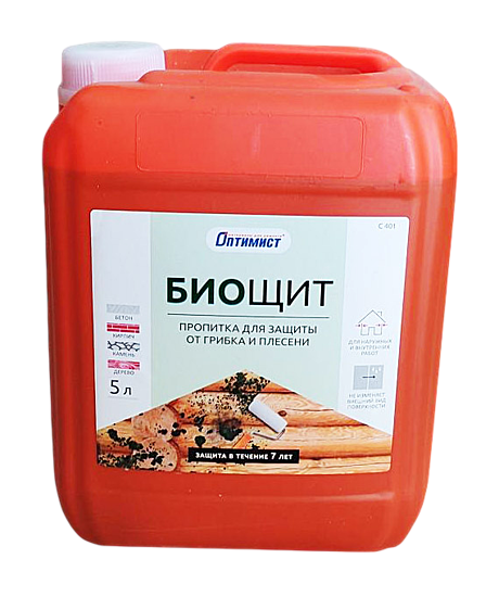 Оптимист Пропитка Биощит для наруж. и внутр. работ 5л. C401