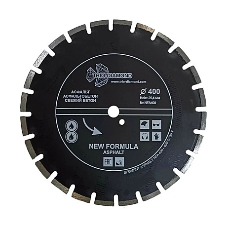 Диск алмазный SEGMENT New Formula Asphalt 400х10х25.4/12мм