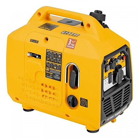 Генератор инверторный GS-1100iS, 1,1 кВт, 230 В, закрытый корпус, ручной старт// Denzel