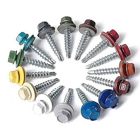 Саморез кровельный 4,8*70 7024 Графит (100 фасовка)