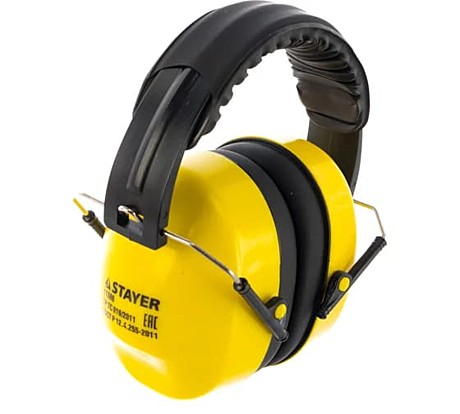 STAYER MASTER, защита до 105 дБ, защитные наушники со складным мягким оголовьем