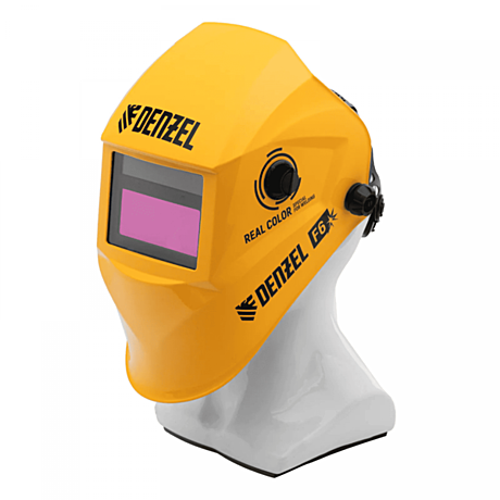 Щиток защитный лицевой (маска сварщика) F6, см.окно 93х43,Real Color, DIN5-8/9-13//Denzel