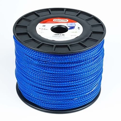 Леска Oregon Blue Square Twisted (витой квадрат) нейлоновая голубая D=3,0мм, длина 402м (катушка)