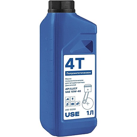 Масло USE 4-х тактное полусинтетика SAE 10W-40 1 л