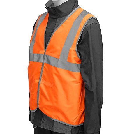 ЧЗ_Жилет сигнальный, оранжевый, размер XL// Сибртех