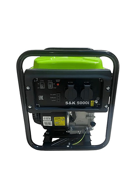 Генератор S&K 5000i инвентор (4,0/4,5 кВт,двиг.236 см3,бак 7 л,ручн старт,медная обмотка)