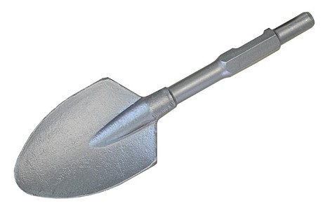 Долото-лопатка для отб.молотка NPH650A (ОСТРАЯ,дл.440мм,шир.135мм,размер шестигр.30мм,HEX) №1