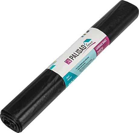 Пакеты для мусора 120 л х 10 шт. пвд прочные черные, длинный ролик, Home//Palisad