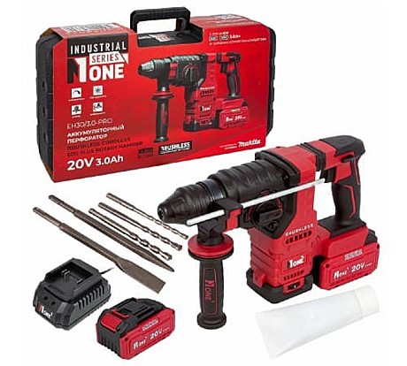 INDUSTRIAL Перфоратор акк.бесщет. EH30/3,0-PRO(20V.2акк,3,0Ач,З/У,рег.скор.инд.зар,3-х реж №1