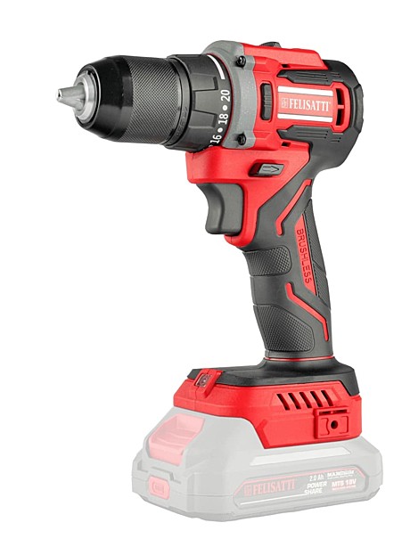 Дрель-шуруповерт аккумуляторный Felisatti HD 18V 2*2Ah