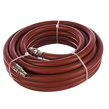 Шланг пневматический резиновый, 10х16мм, 24 бар, армированный, быстросъем, 10м// Stels