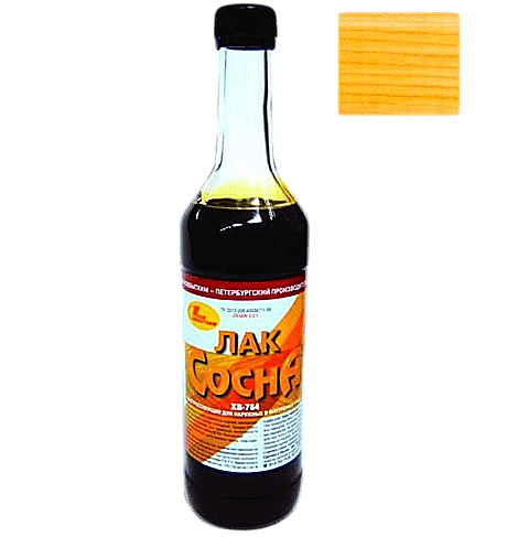 Лак ХВ-784 /сосна/ (0,5л;12шт) Новбытхим