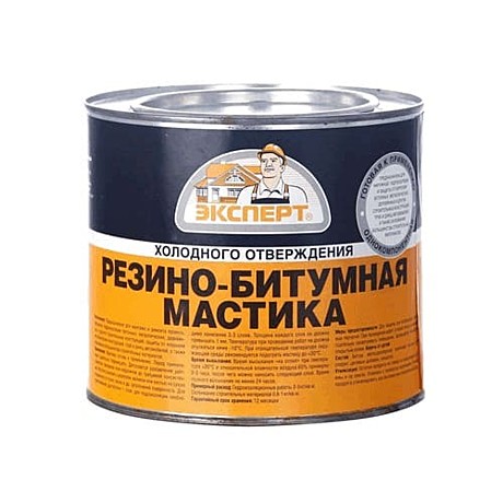 Мастика резино-битумная (2л/1,8кг) Эксперт
