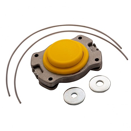 Катушка для триммера универсальная алюминий, шайба 8 мм, 10мм// Denzel