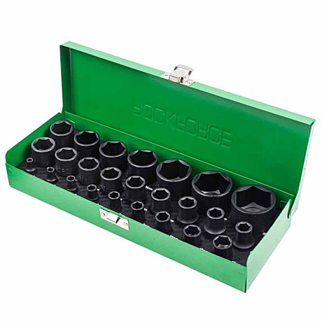 Rockforce Головки ударные, набор 25пр. 1/4