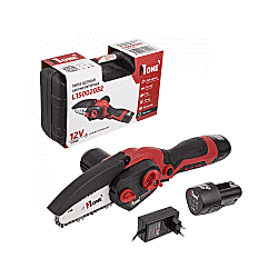 Акк.пила цепн.L15002032 (12V,1,5Ah,2акк,З/У,2500об/мин,КЕЙС)+ПОДАРОК шина/цепь, №1