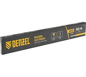 Электроды DER-46, GoldLine, диам. 3 мм, 1 кг, рутил-целлюлозное покрытие// Denzel