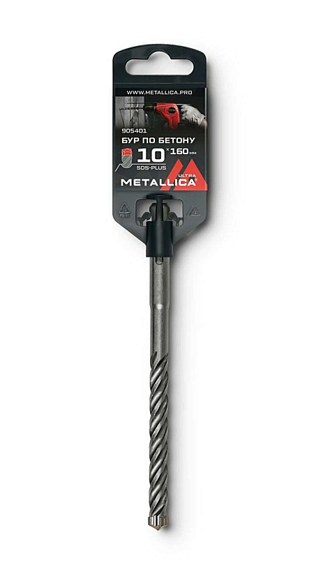 Бур по бетону SDS-plus METALLICA Ultra 10 х160/100 мм