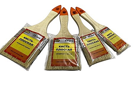 Кисть плоская из смесовой щетины 2,5