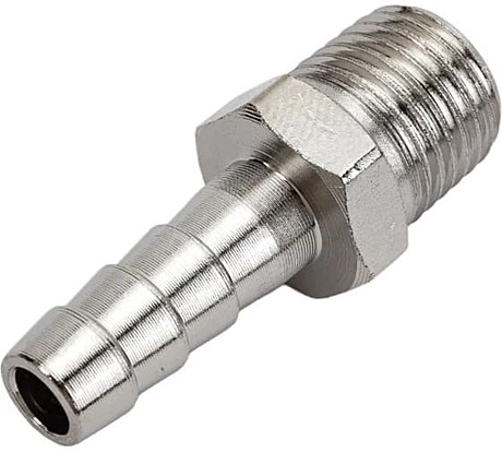 Штуцер Pegas pneumatic елочка с наружной резьбой 8мм резьба 1/4