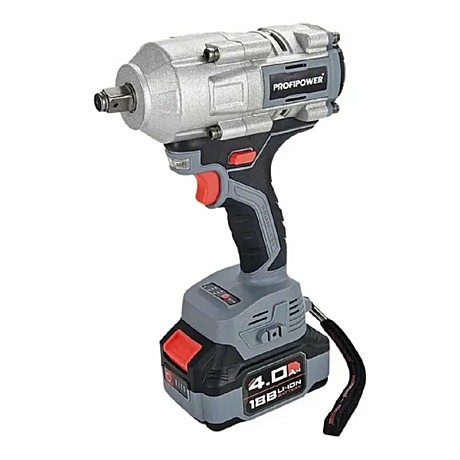 Гайковерт акк.бесщет. уд. Profipower T-900N 20В,Li-ion-1шт,4.0Ач,900Нм, уд.гол.17/19/21мм,з/у,кейс