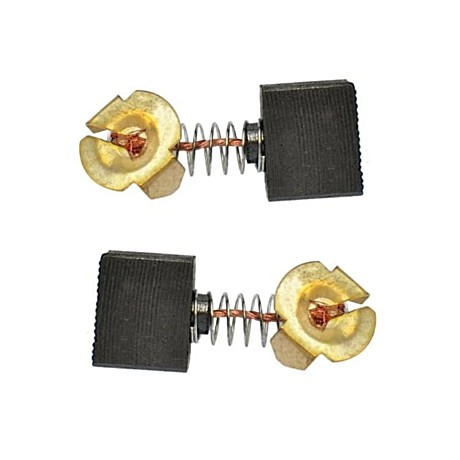 Электроугольные щетки (пара) 7х17х14 Пружина, пятак-уши для Интерскол ПЦ-16Т (аналог 18.05.03.02.00)