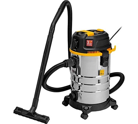 Пылесос строительный RVC30, 1400 Вт, бак 30л, шланг 3м, розетка с автосинхр// Denzel