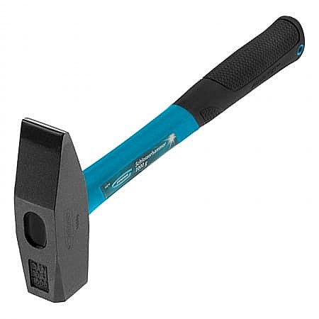 Молоток слесарный, 1000 г, квадратный боек, фибергласовая обрезиненная рукоятка// Gross