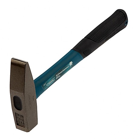 Молоток слесарный, 600 г, квадратный боек, фибергласовая обрезиненная рукоятка// Gross