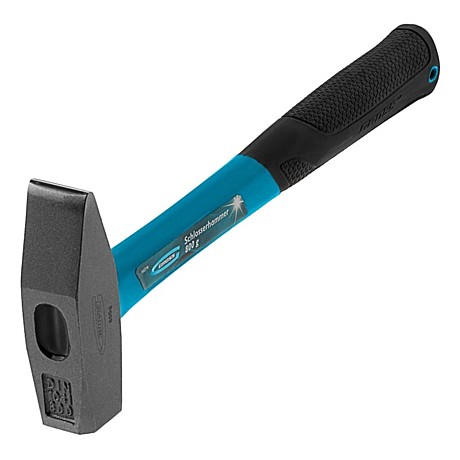 Молоток слесарный, 800 г, квадратный боек, фибергласовая обрезиненная рукоятка// Gross