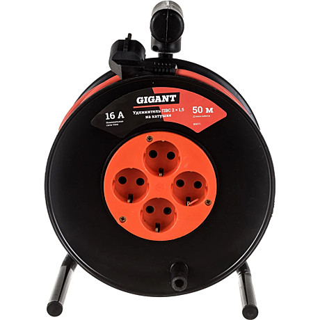 Gigant Удлинитель на катушке ПВС 2х1,5 50м