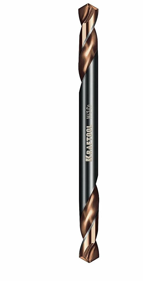 KRAFTOOL DOUBLE Co-8 3.3х49мм, Сверло двухстороннее по металлу, сталь М42(+8%Со), класс А